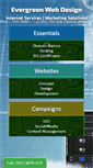 Mobile Screenshot of evergreenwebdesign.com